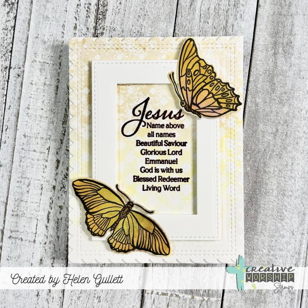 Vintage Butterflies & Blooms Clear Stamp Set