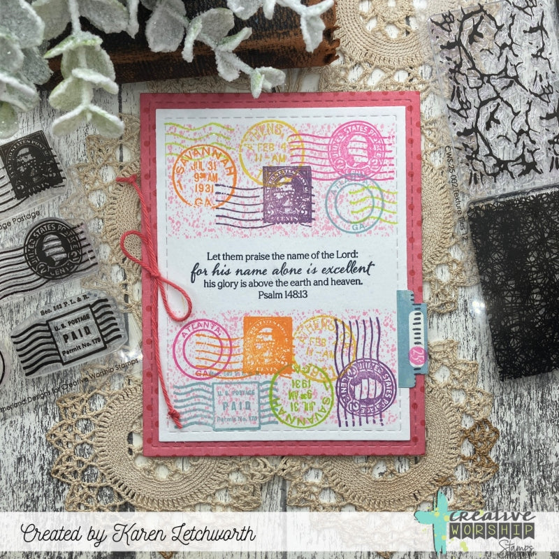 Vintage Postage Clear Stamp Set