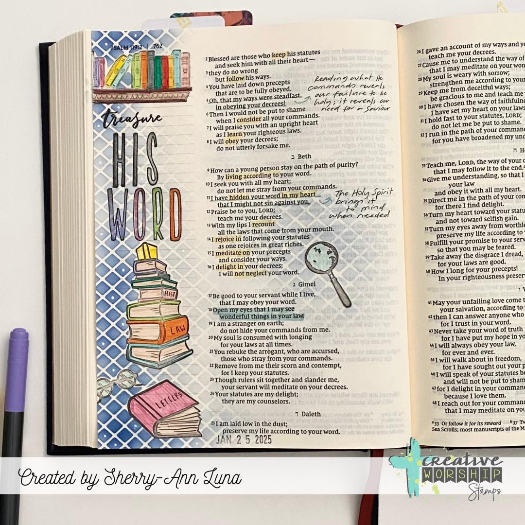 Library Treasures Clear Stamp Set