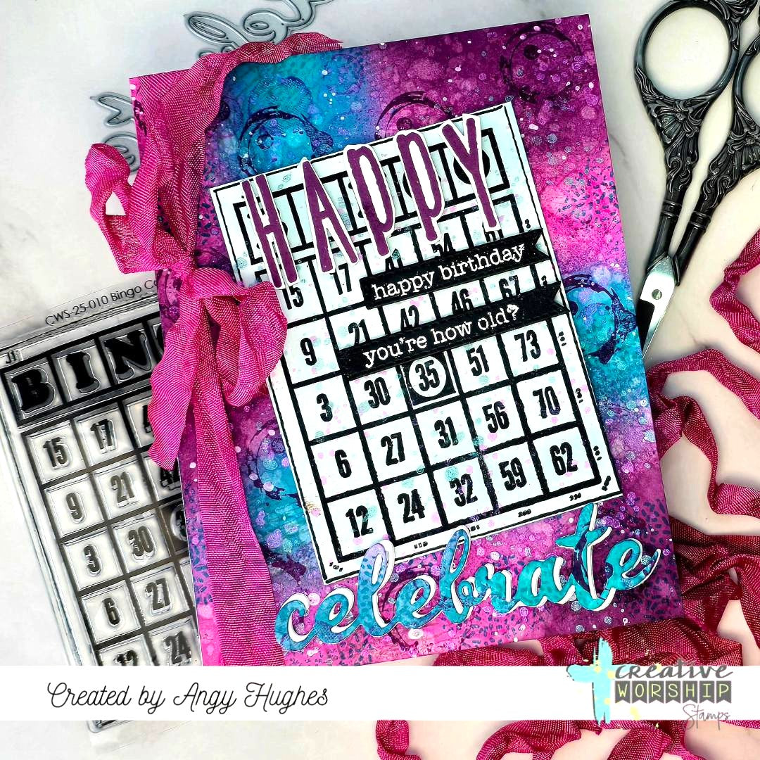 Birthday Wordfetti Clear Stamp Set