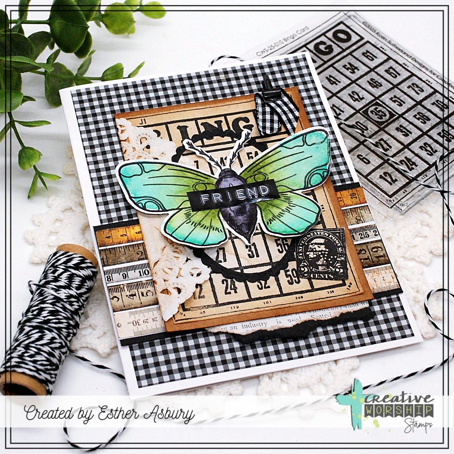 Bingo Card Clear Stamp Set
