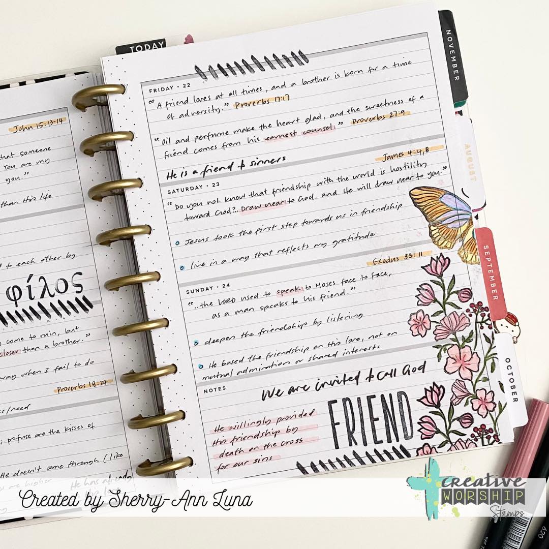 Vintage Butterflies & Blooms Clear Stamp Set