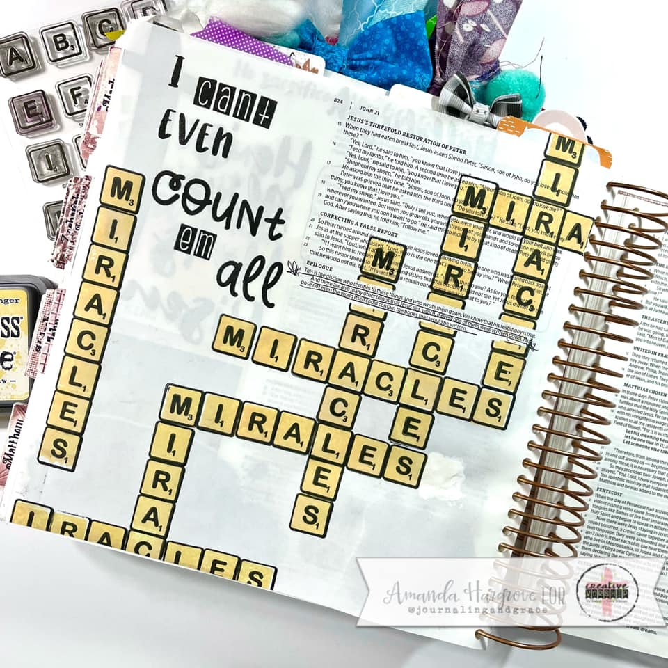 Letter Tiles Alpha Clear Stamp Set