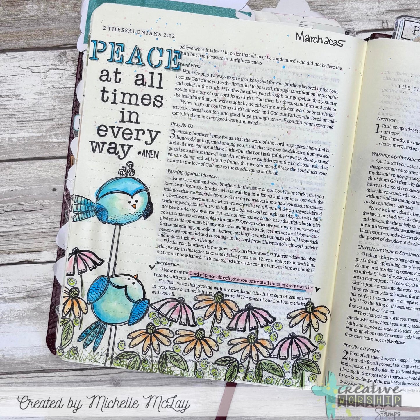 Cheery Birds & Buds Clear Stamp Set