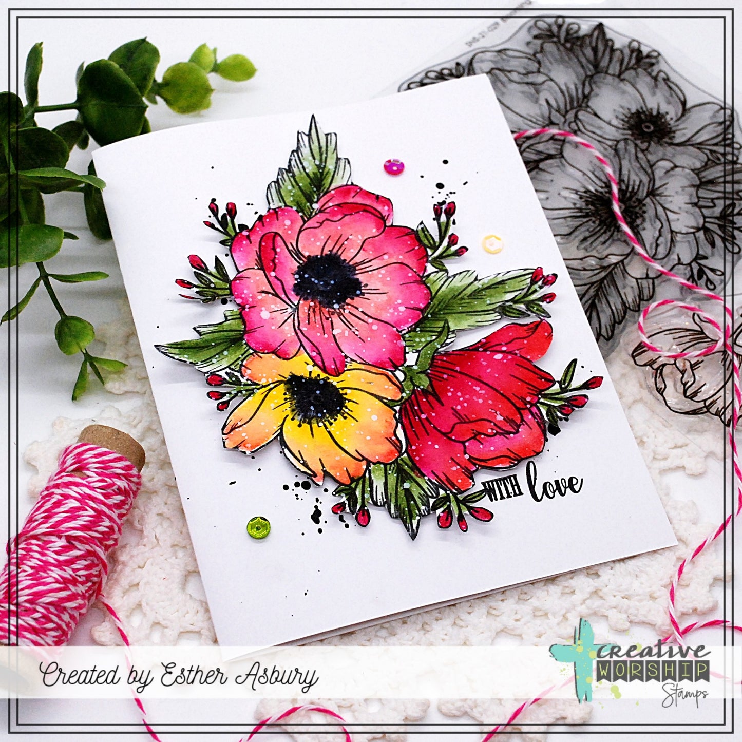 Blooming Anemones Clear Stamp Set