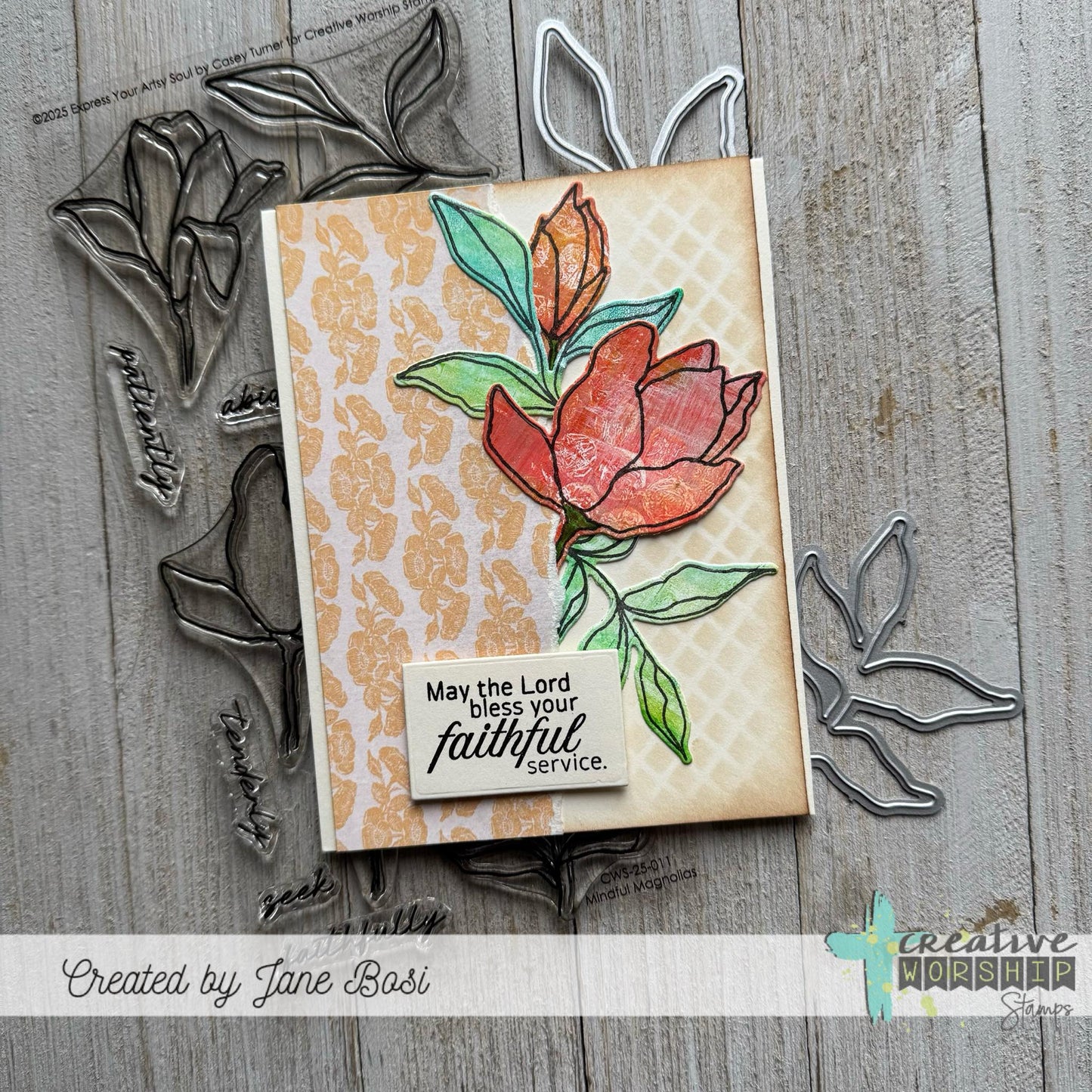 Mindful Magnolias Clear Stamp Set