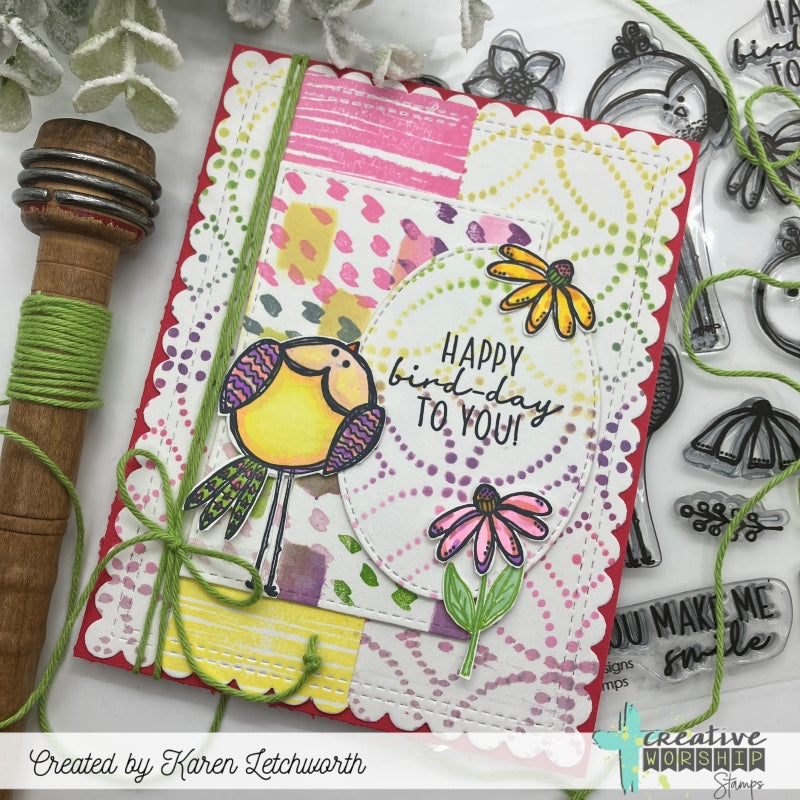 Cheery Birds & Buds Clear Stamp Set