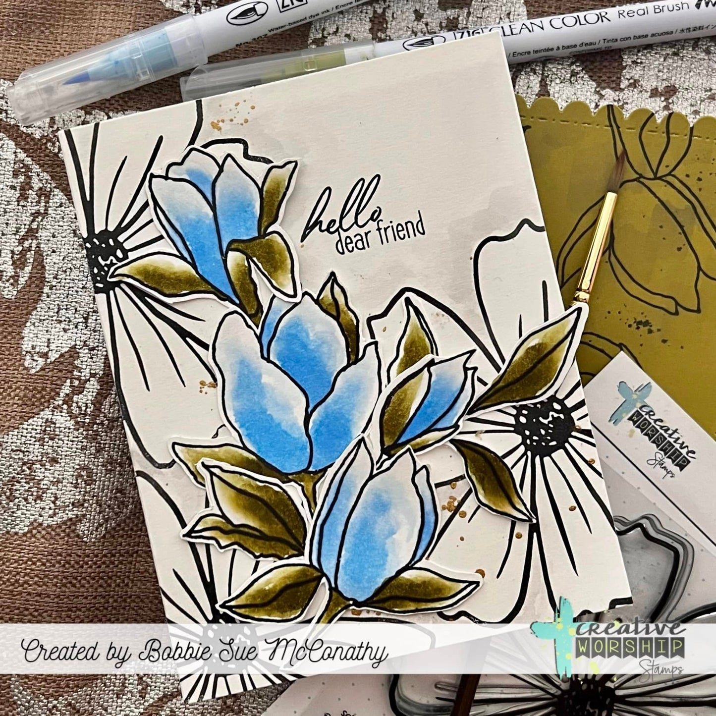 Cosmos Background Clear Stamp