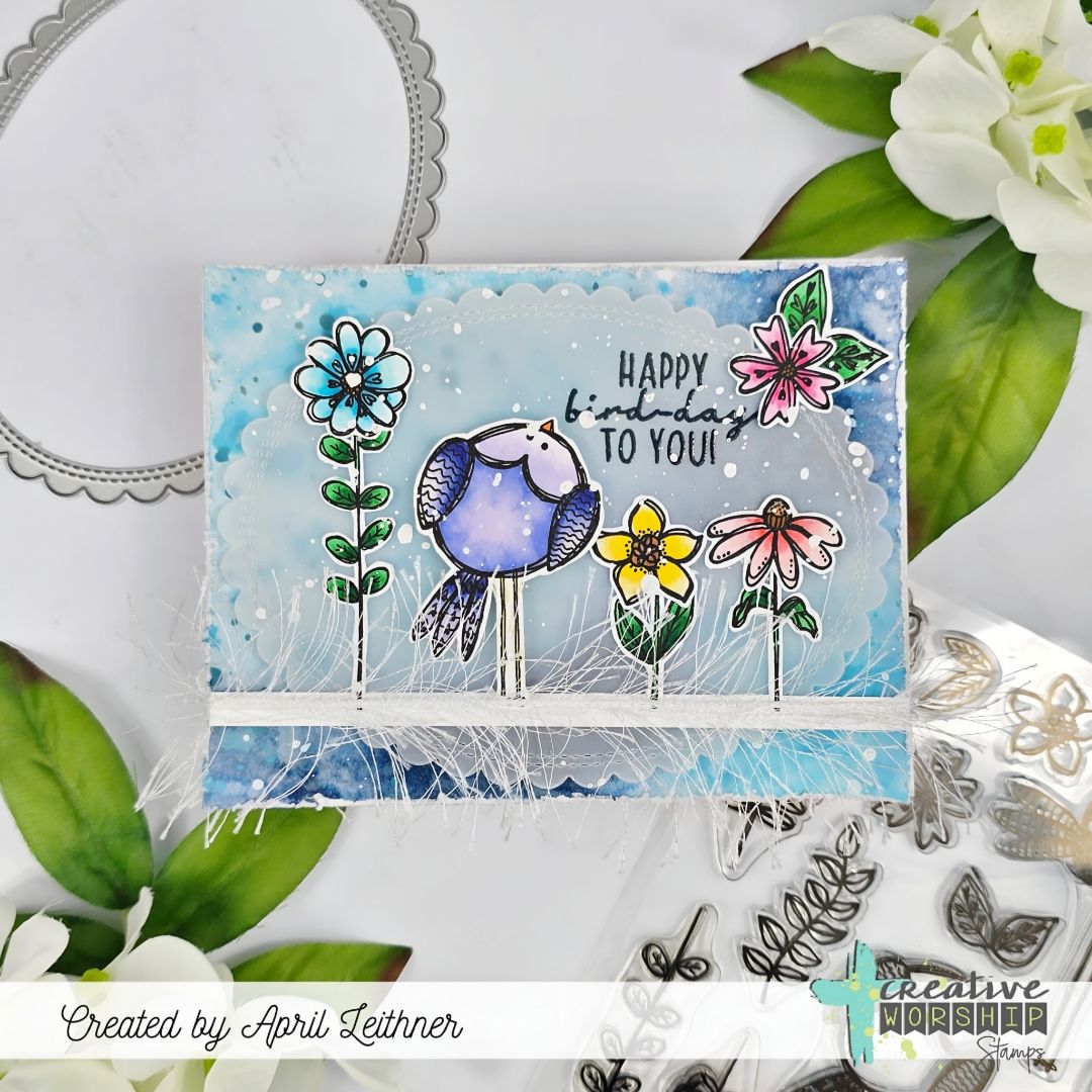 Cheery Birds & Buds Clear Stamp Set