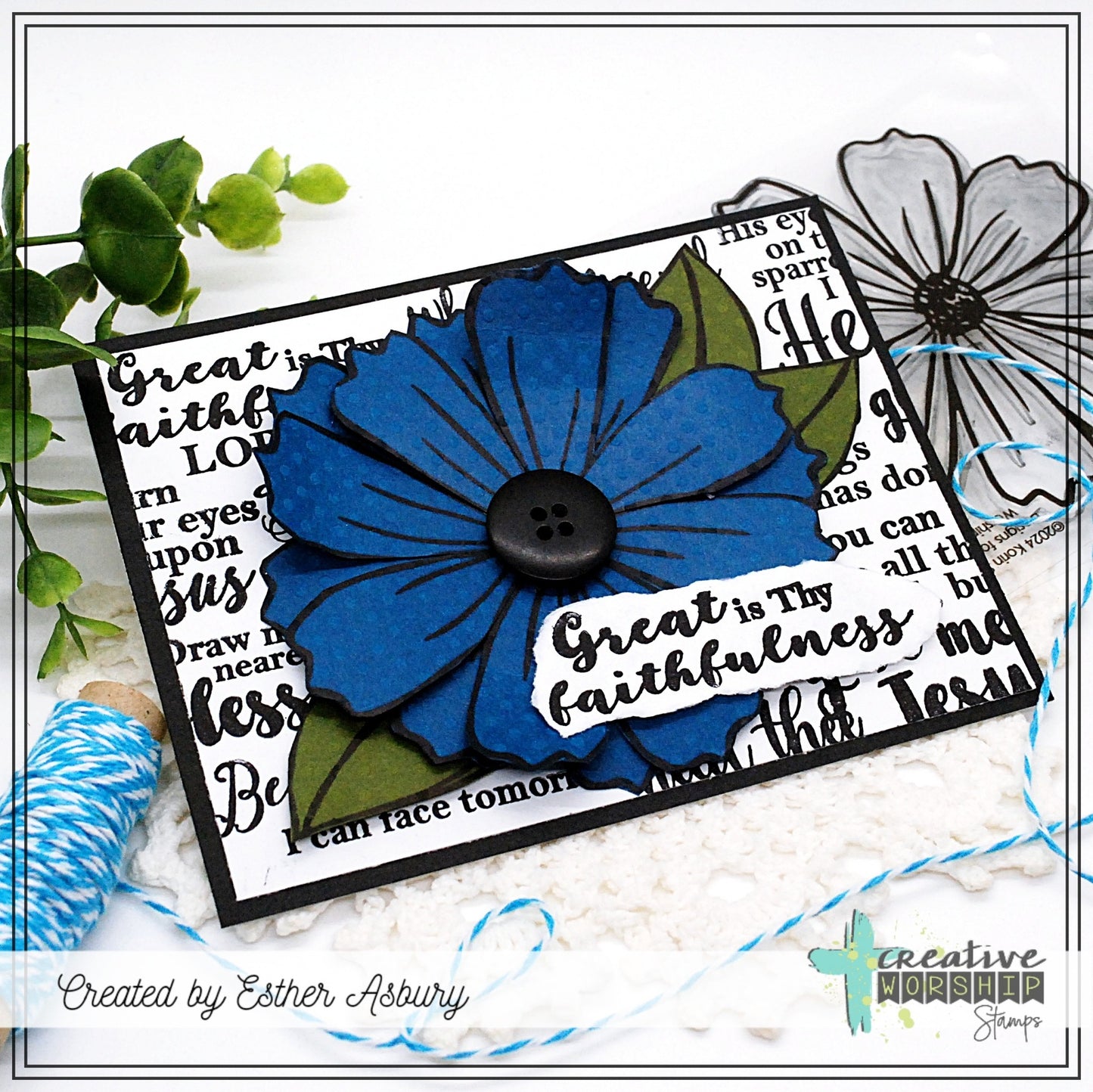 Cosmos Background Clear Stamp