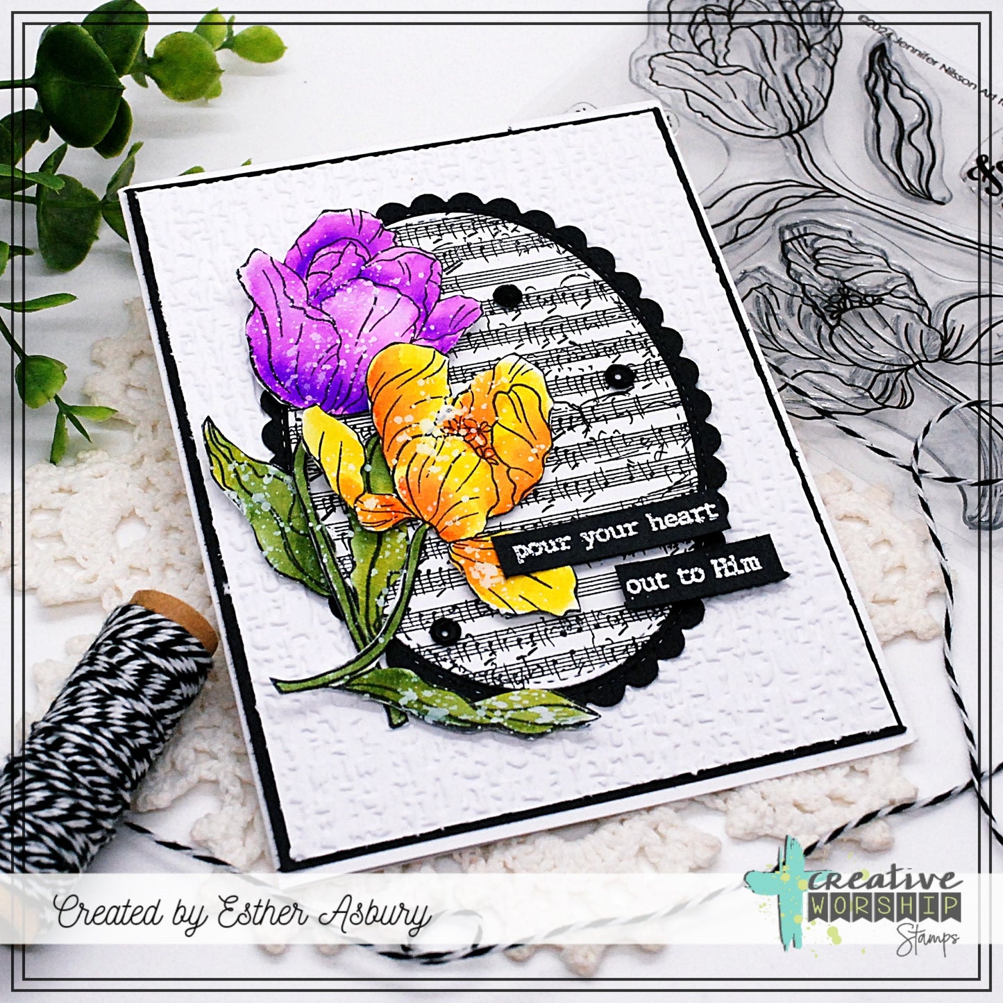 Blooming Tulips Clear Stamp Set