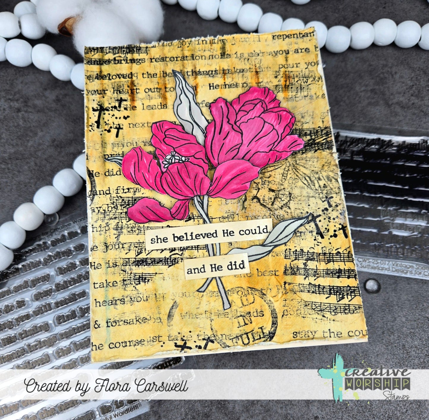 He Proved His Love Clear Stamp Set
