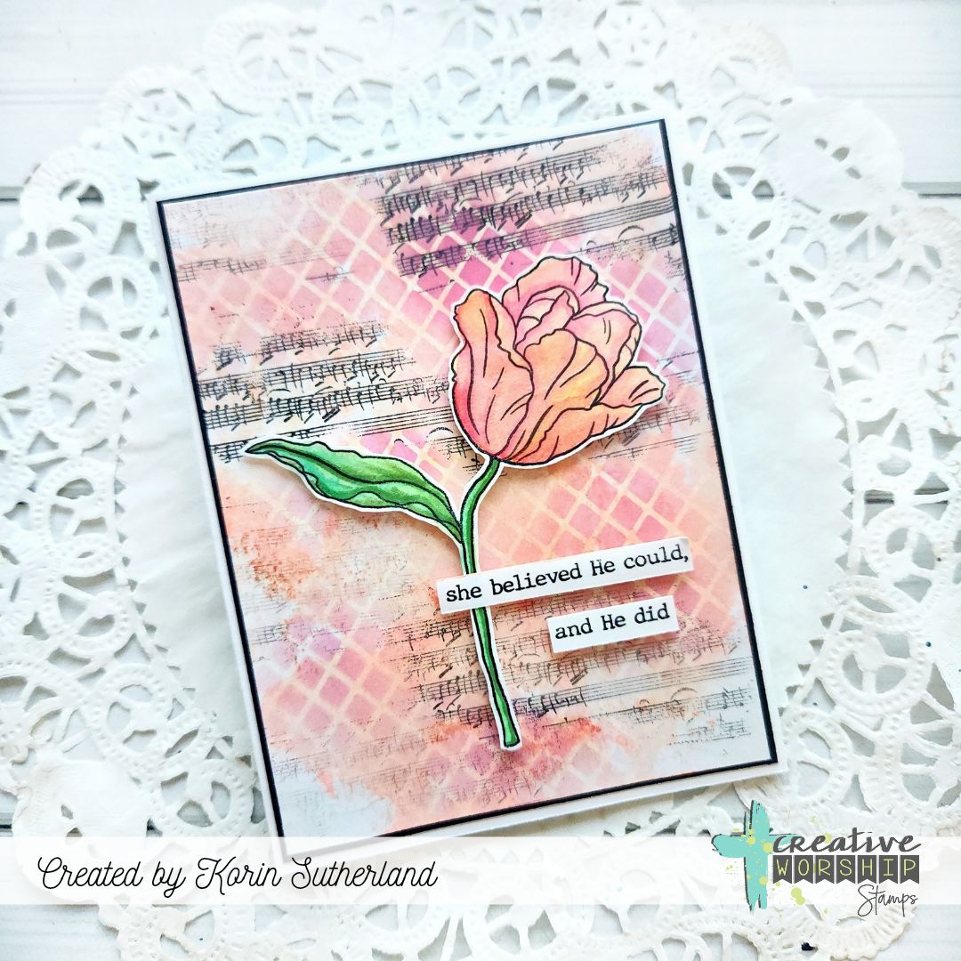 Blooming Tulips Clear Stamp Set