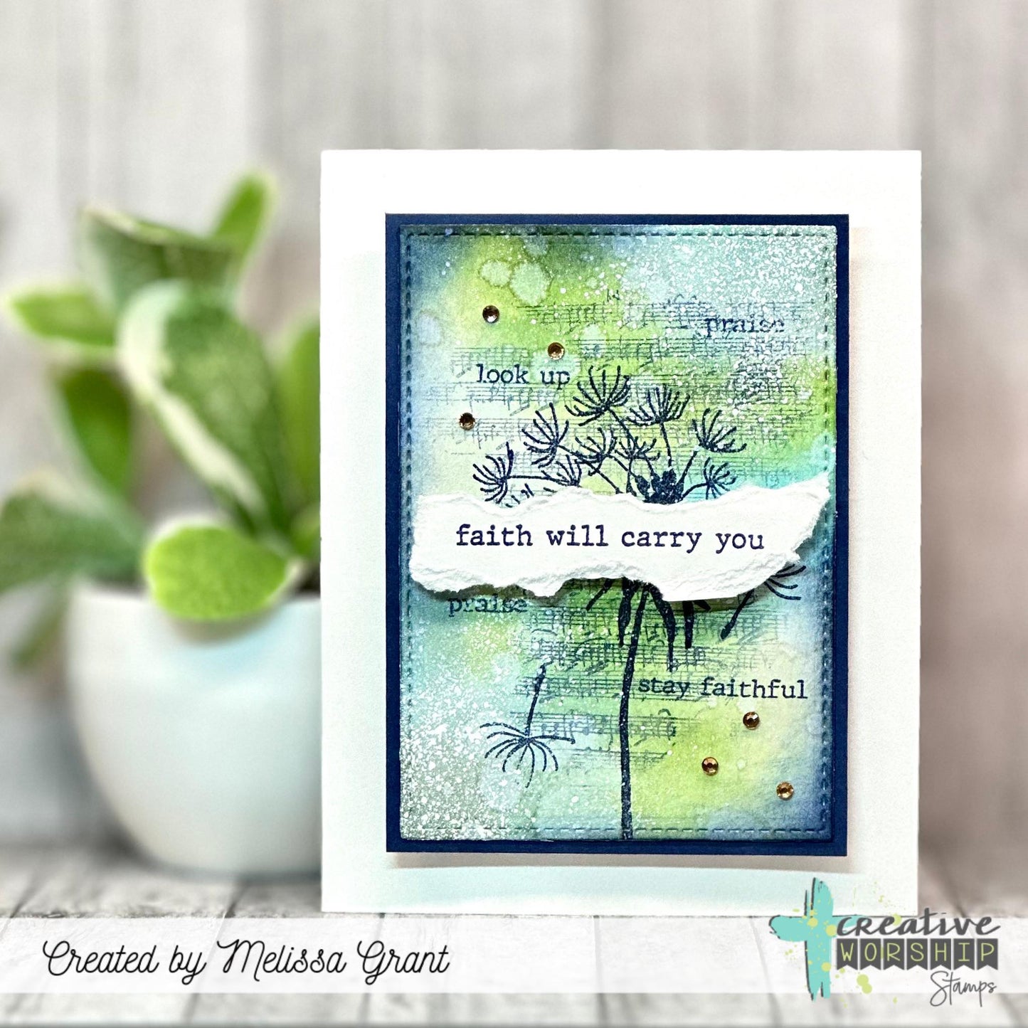 Worshipful Wordfetti Clear Stamp Set