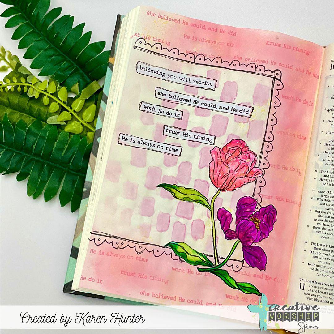 Blooming Tulips Clear Stamp Set