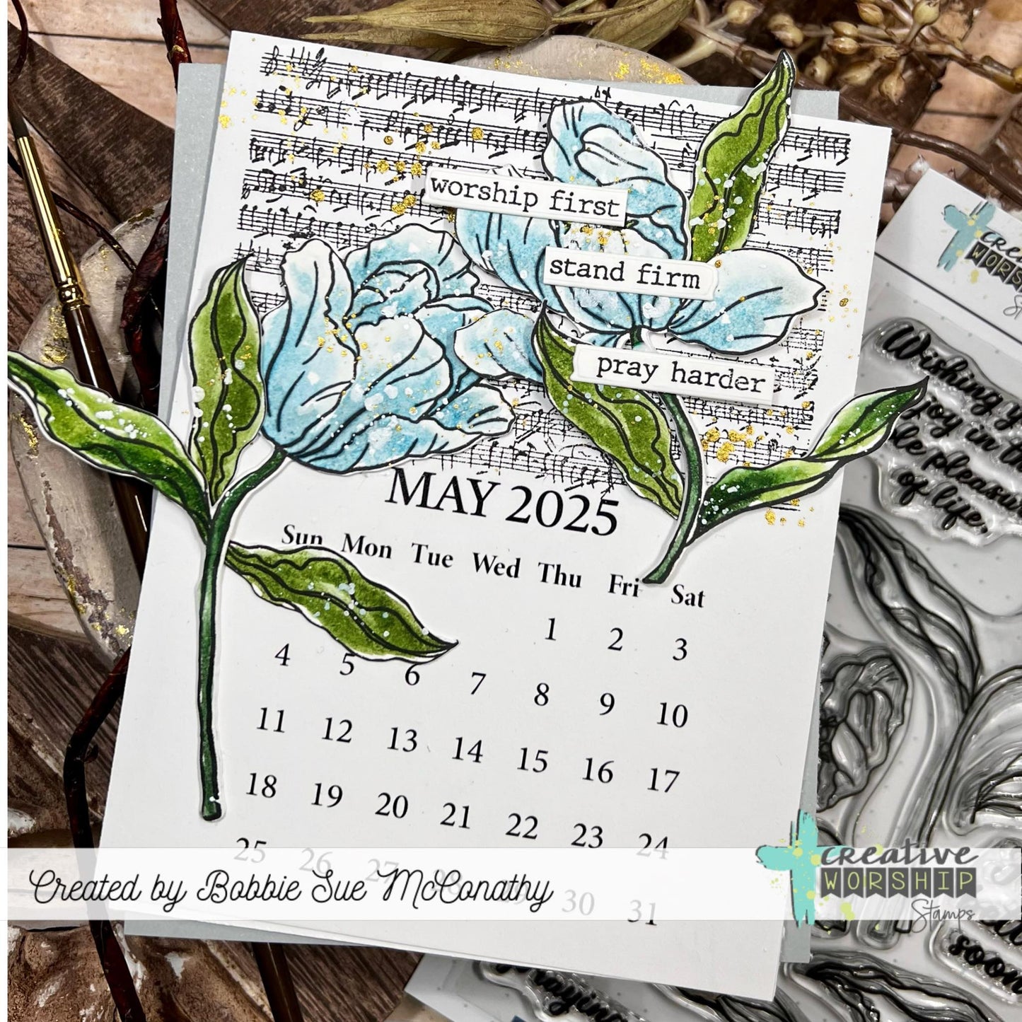 Blooming Tulips Clear Stamp Set