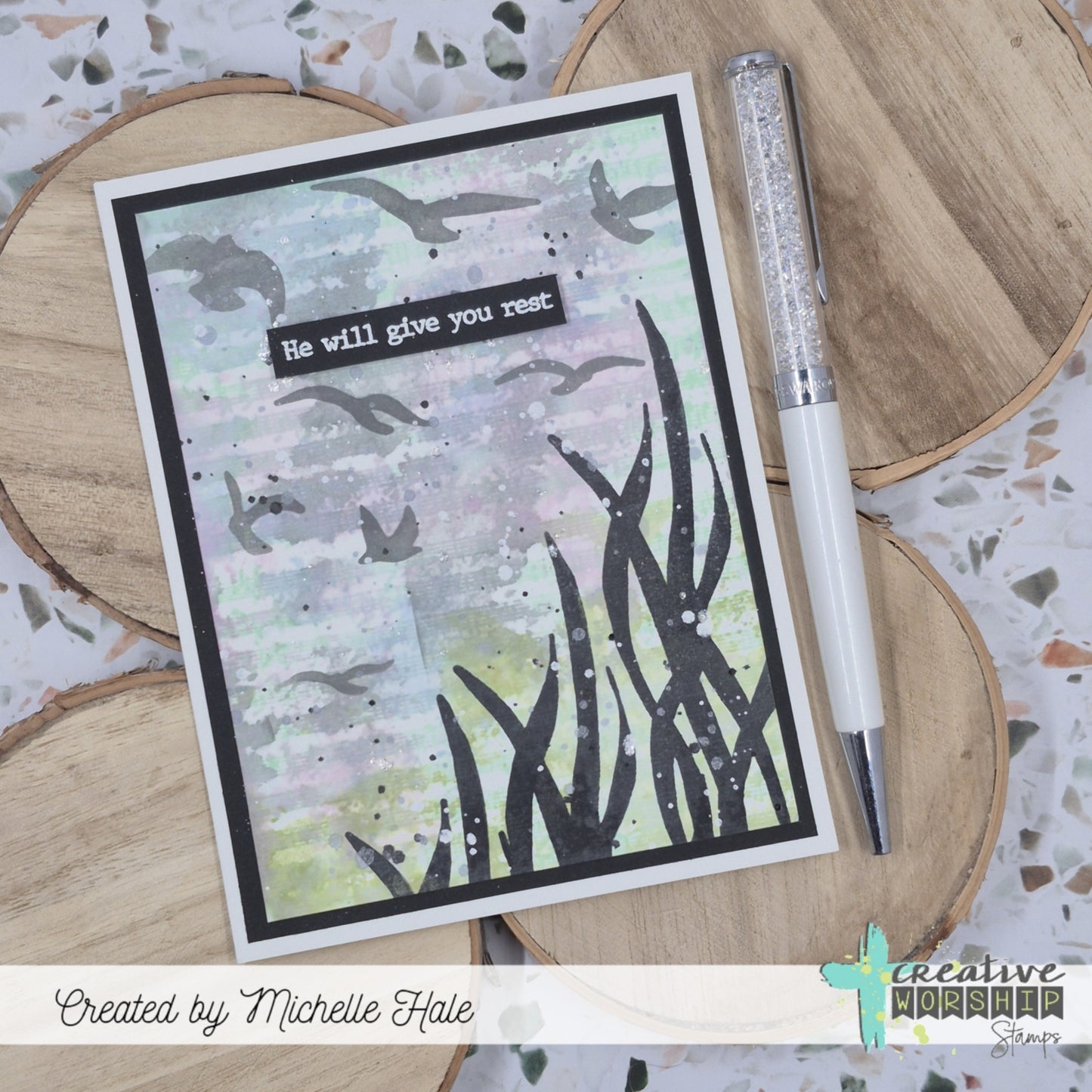 Worshipful Wordfetti Clear Stamp Set