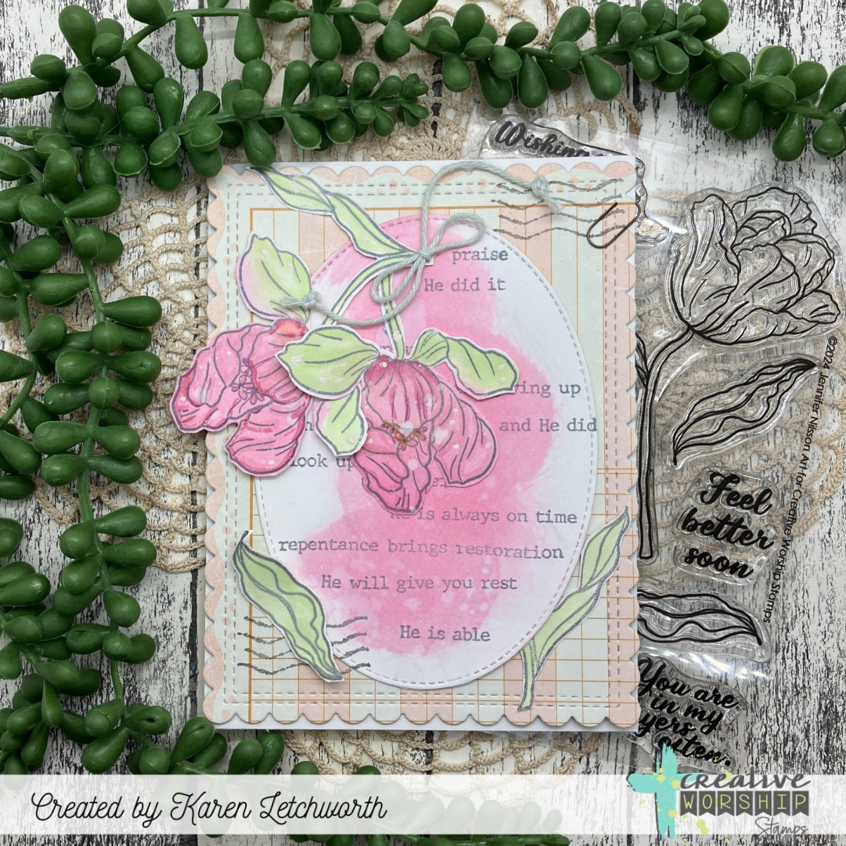Blooming Tulips Clear Stamp Set