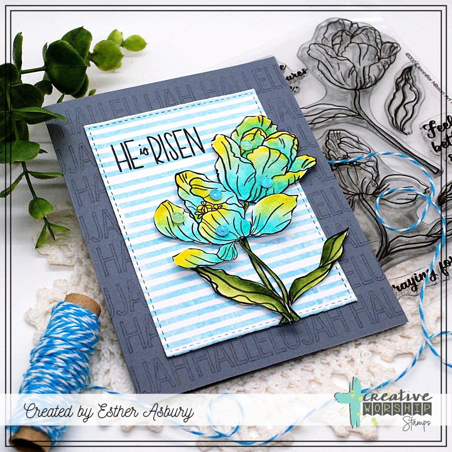 Blooming Tulips Clear Stamp Set