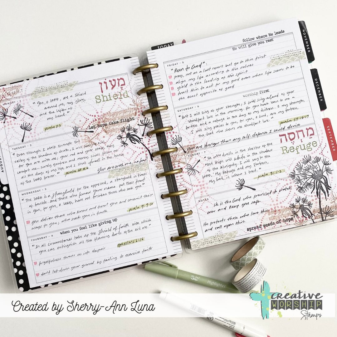 Hebrew Alpha Clear Stamp Set