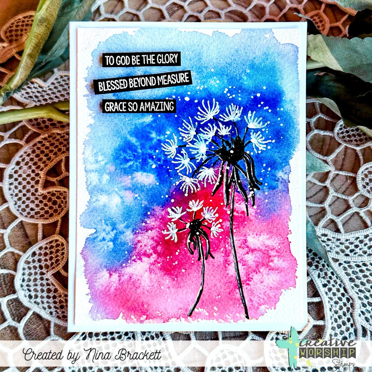 Worshipful Wordfetti Clear Stamp Set