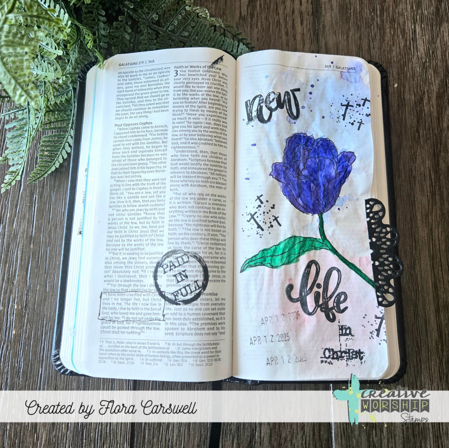 He Proved His Love Clear Stamp Set