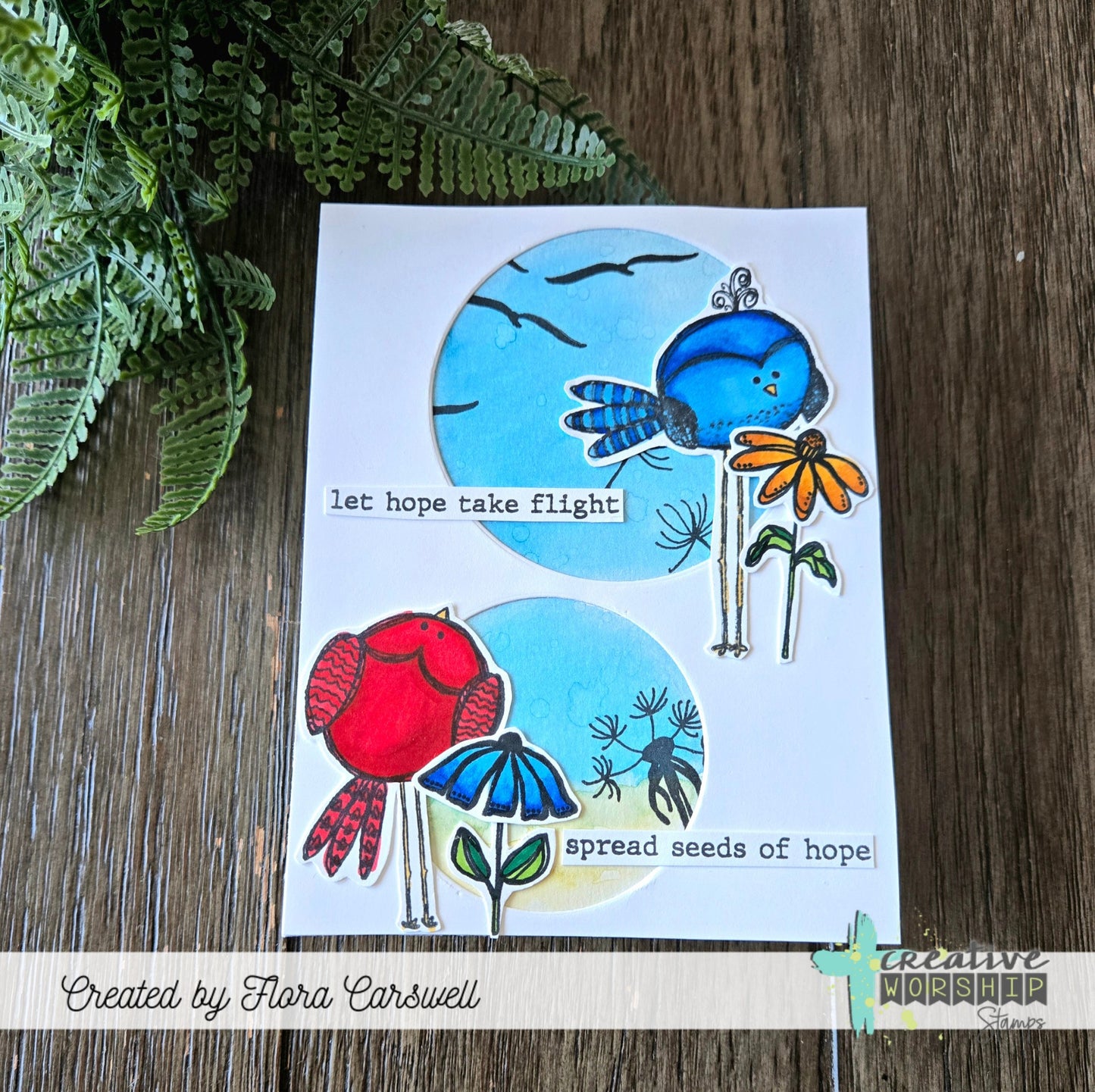 Cheery Birds & Buds Clear Stamp Set