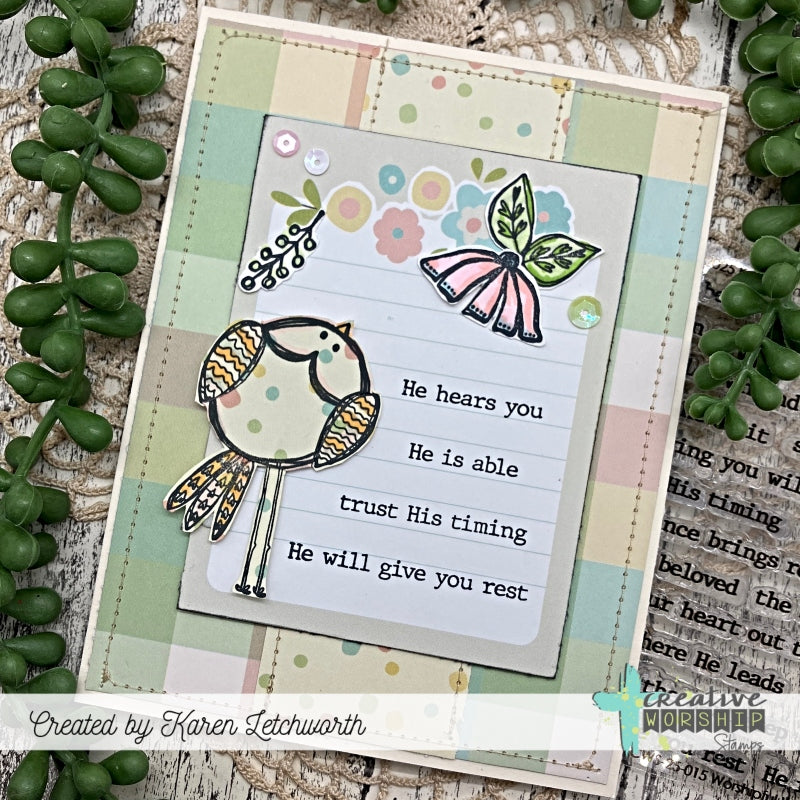 Worshipful Wordfetti Clear Stamp Set