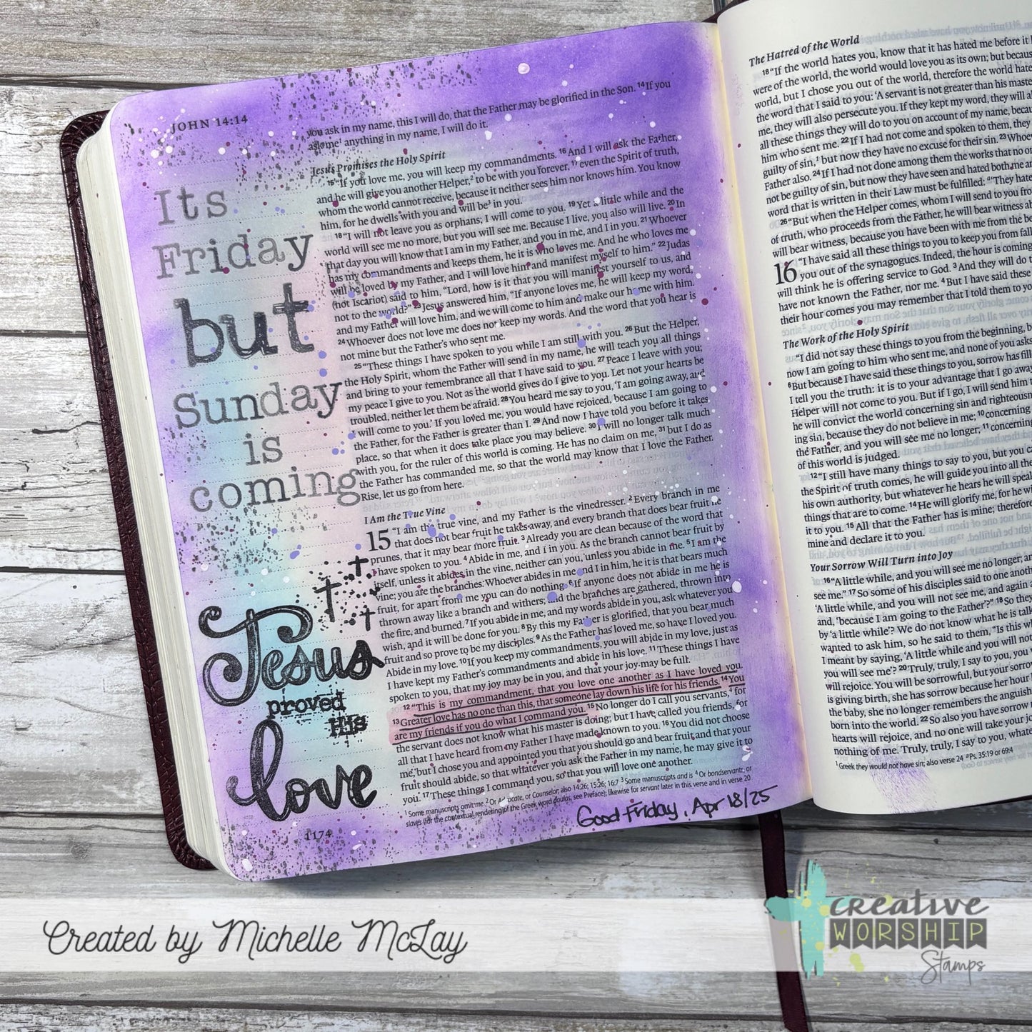 He Proved His Love Clear Stamp Set