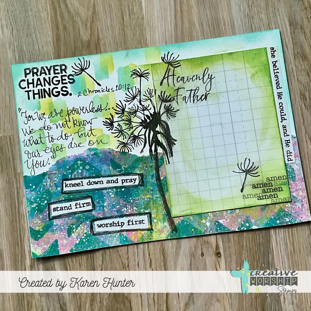 Worshipful Wordfetti Clear Stamp Set