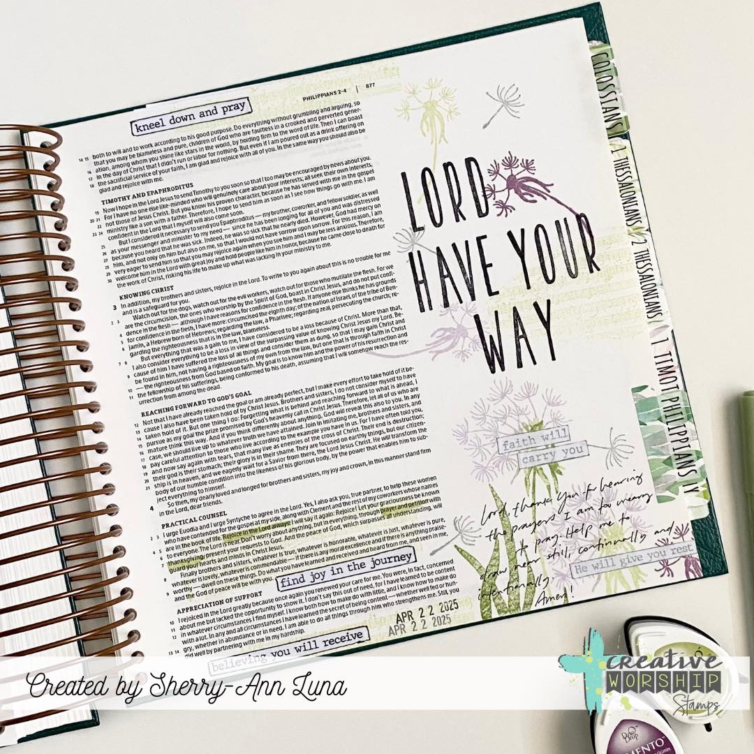 Worshipful Wordfetti Clear Stamp Set