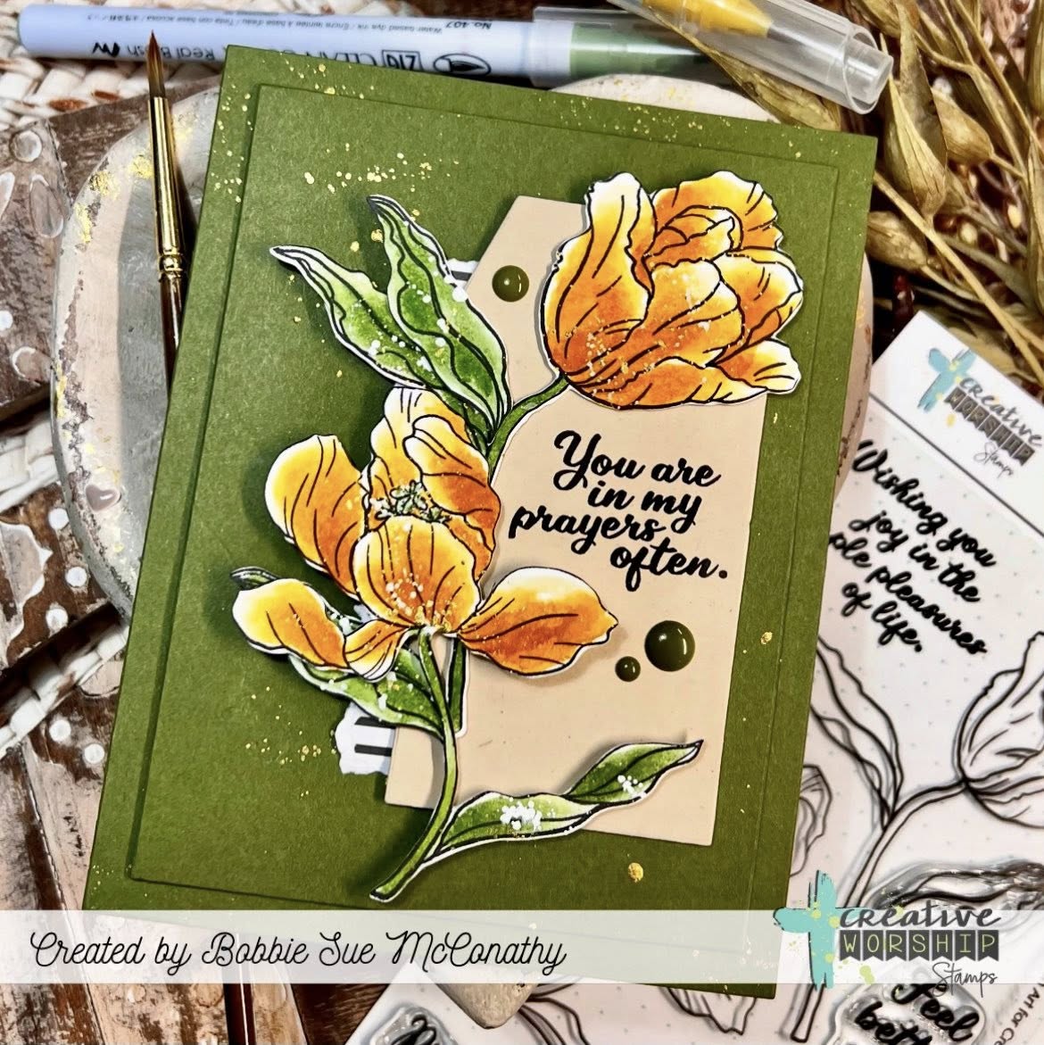 Blooming Tulips Clear Stamp Set