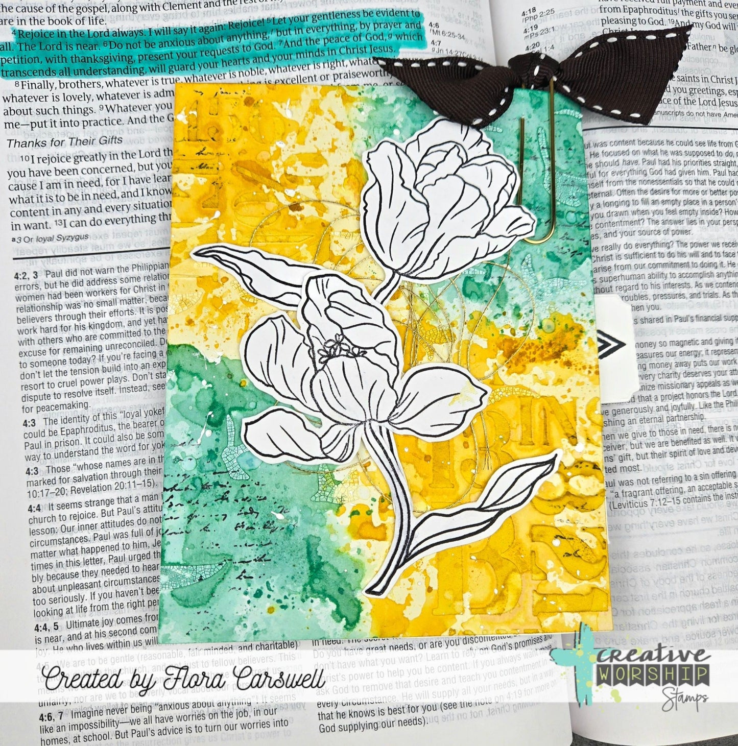 Blooming Tulips Clear Stamp Set
