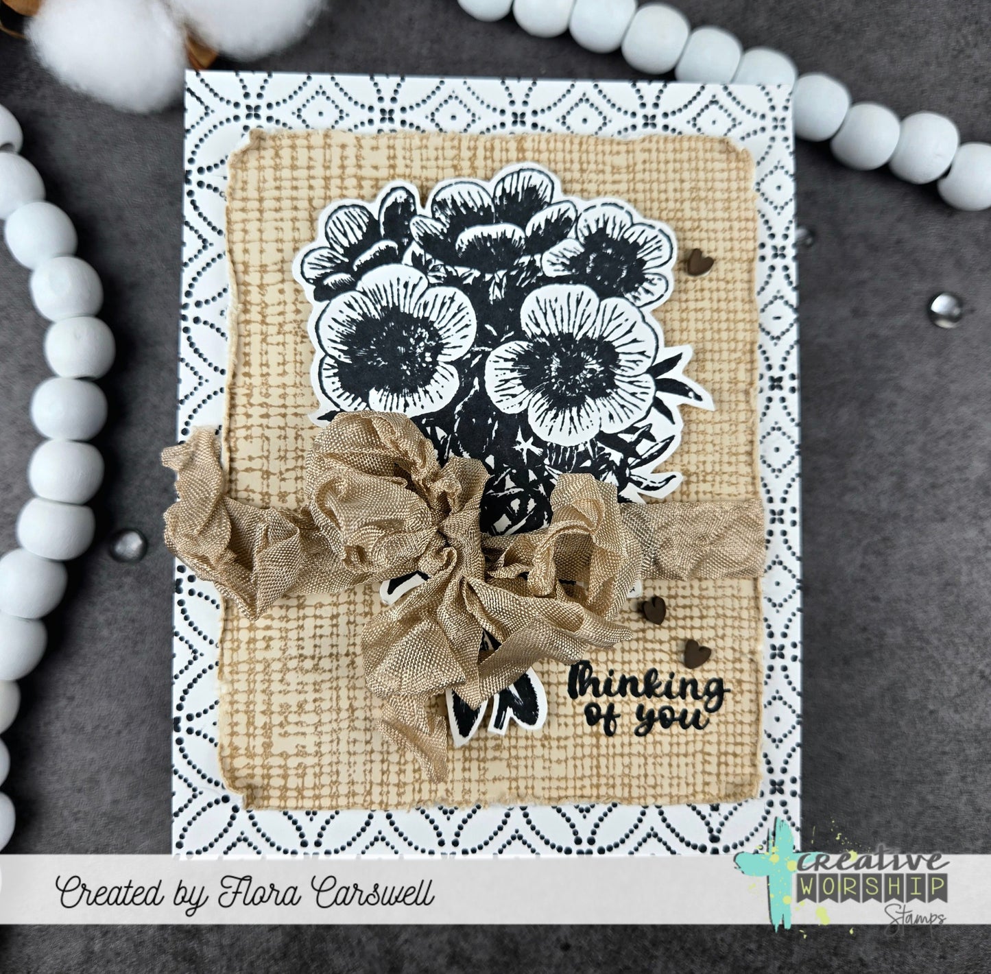 Cheesecloth Background Clear Stamp