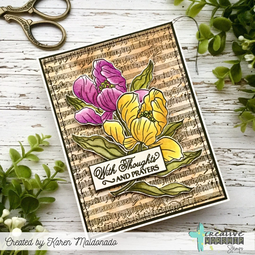 Blooming Tulips Clear Stamp Set