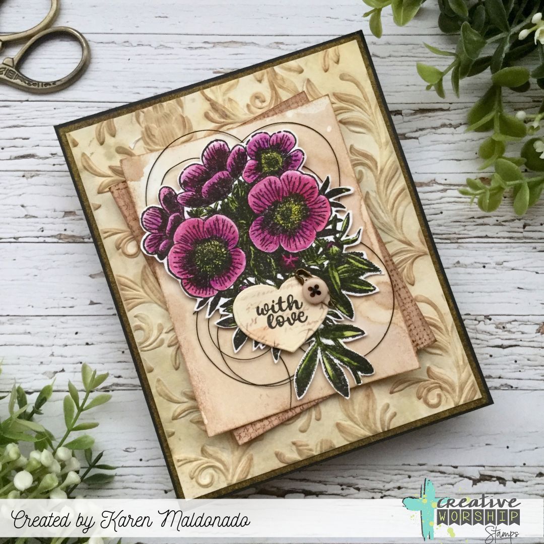 Cheesecloth Background Clear Stamp