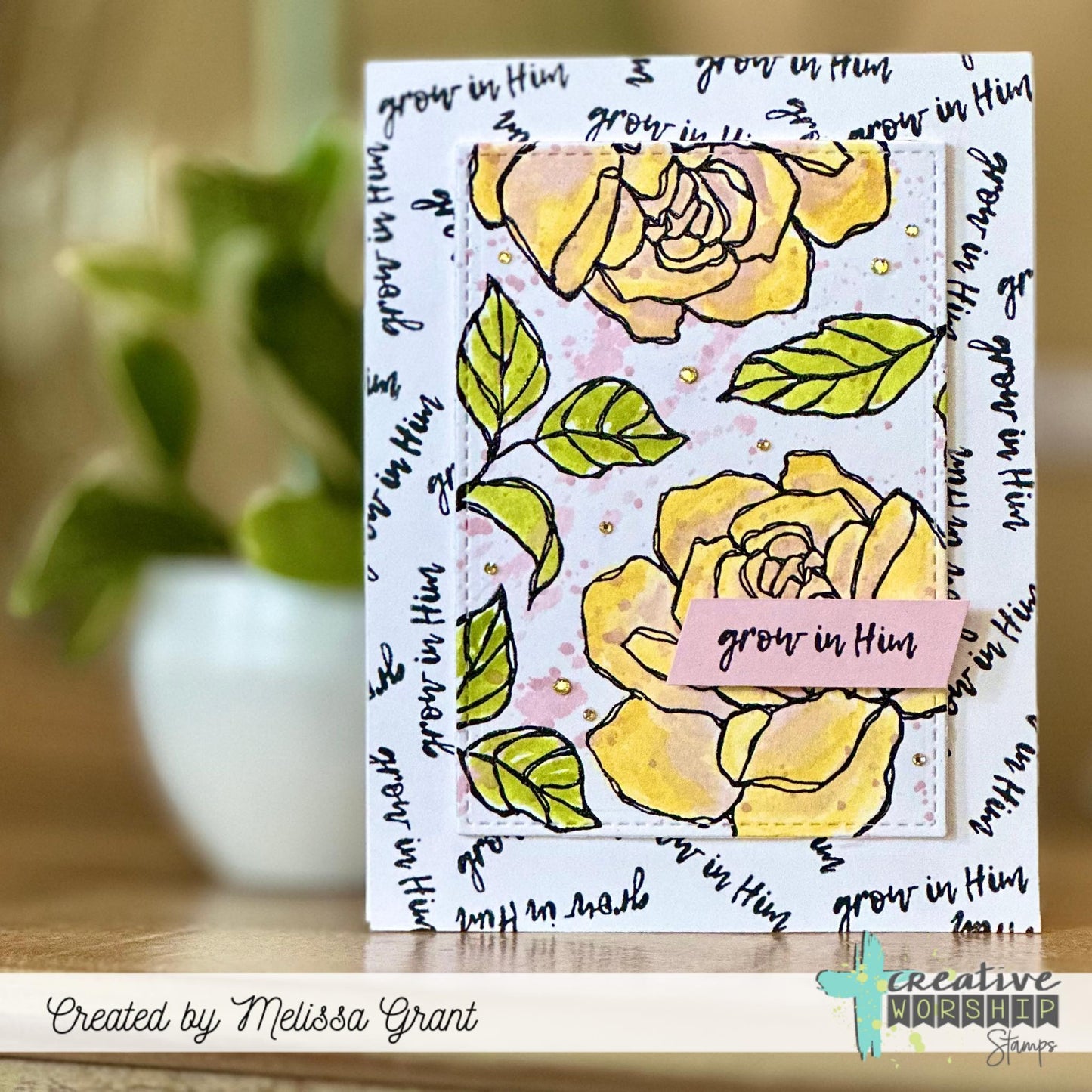 Sketched Roses Clear Stamp Set