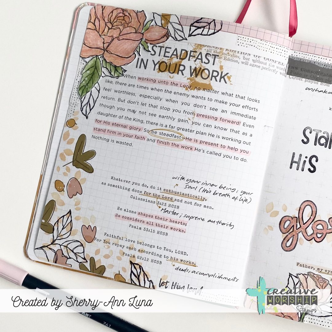 Sketched Roses Clear Stamp Set