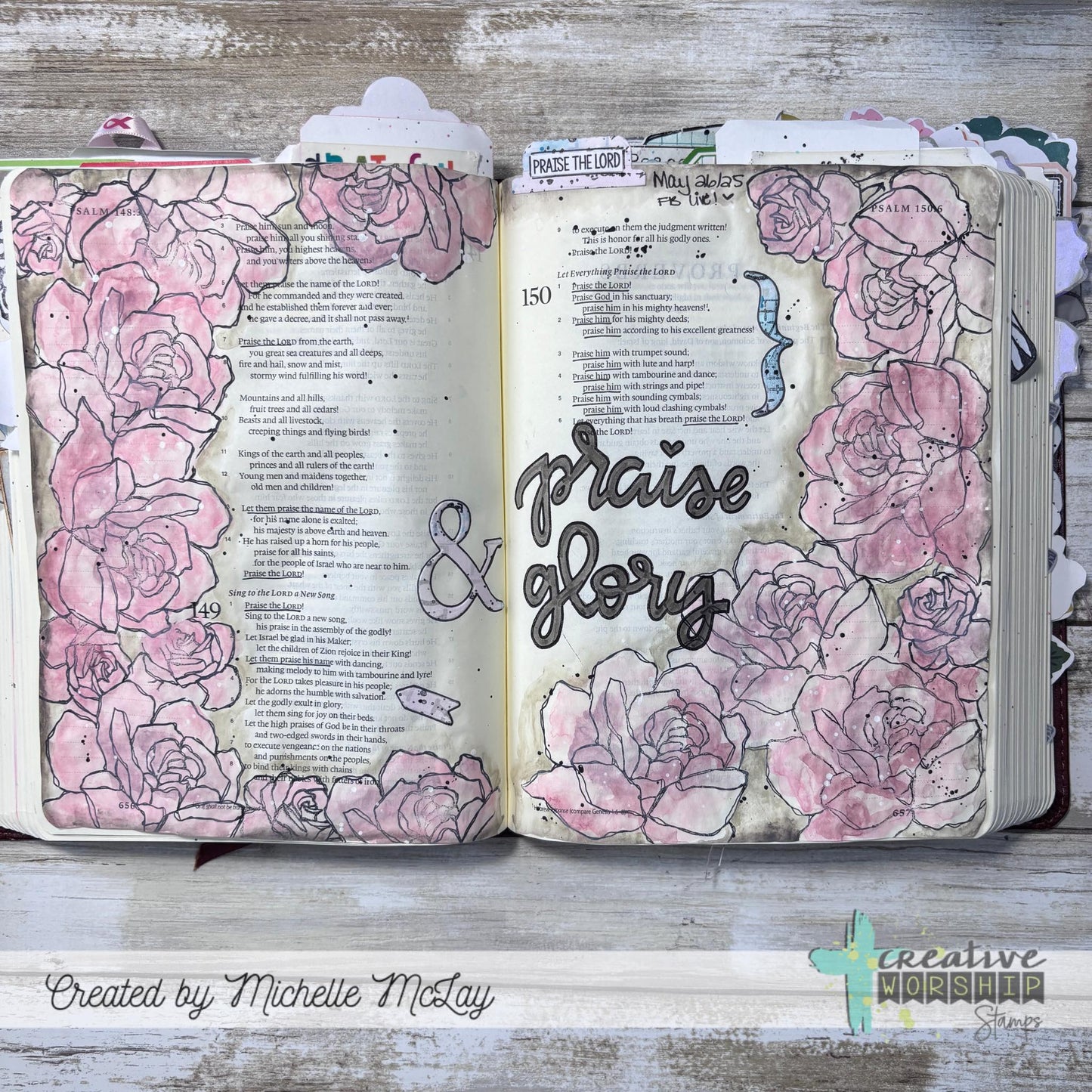Sketched Roses Clear Stamp Set