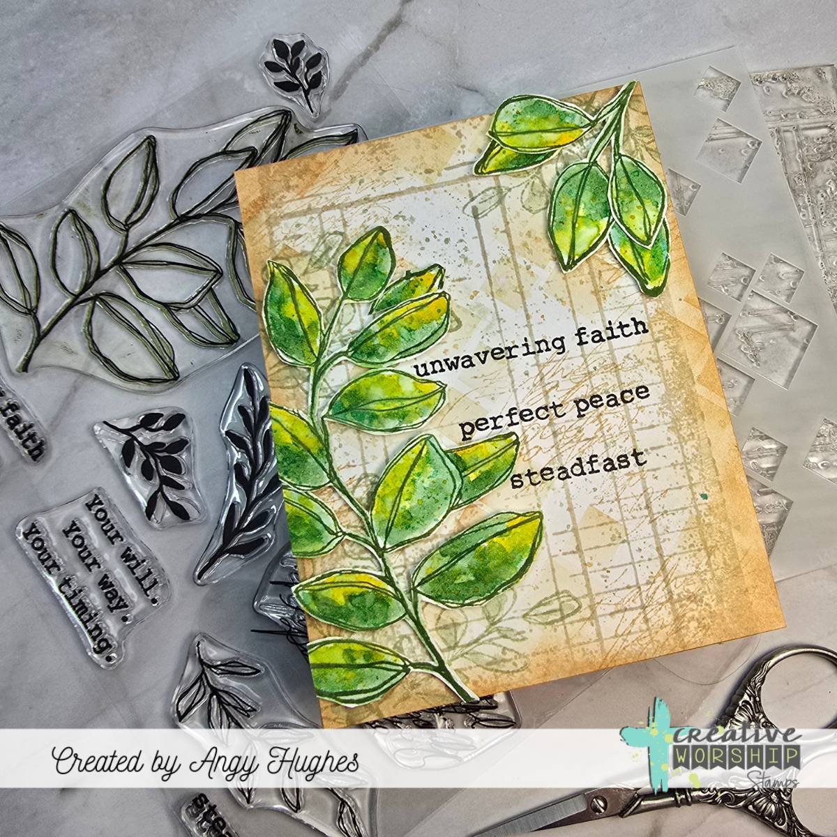 Vintage Ledger Page Clear Stamp