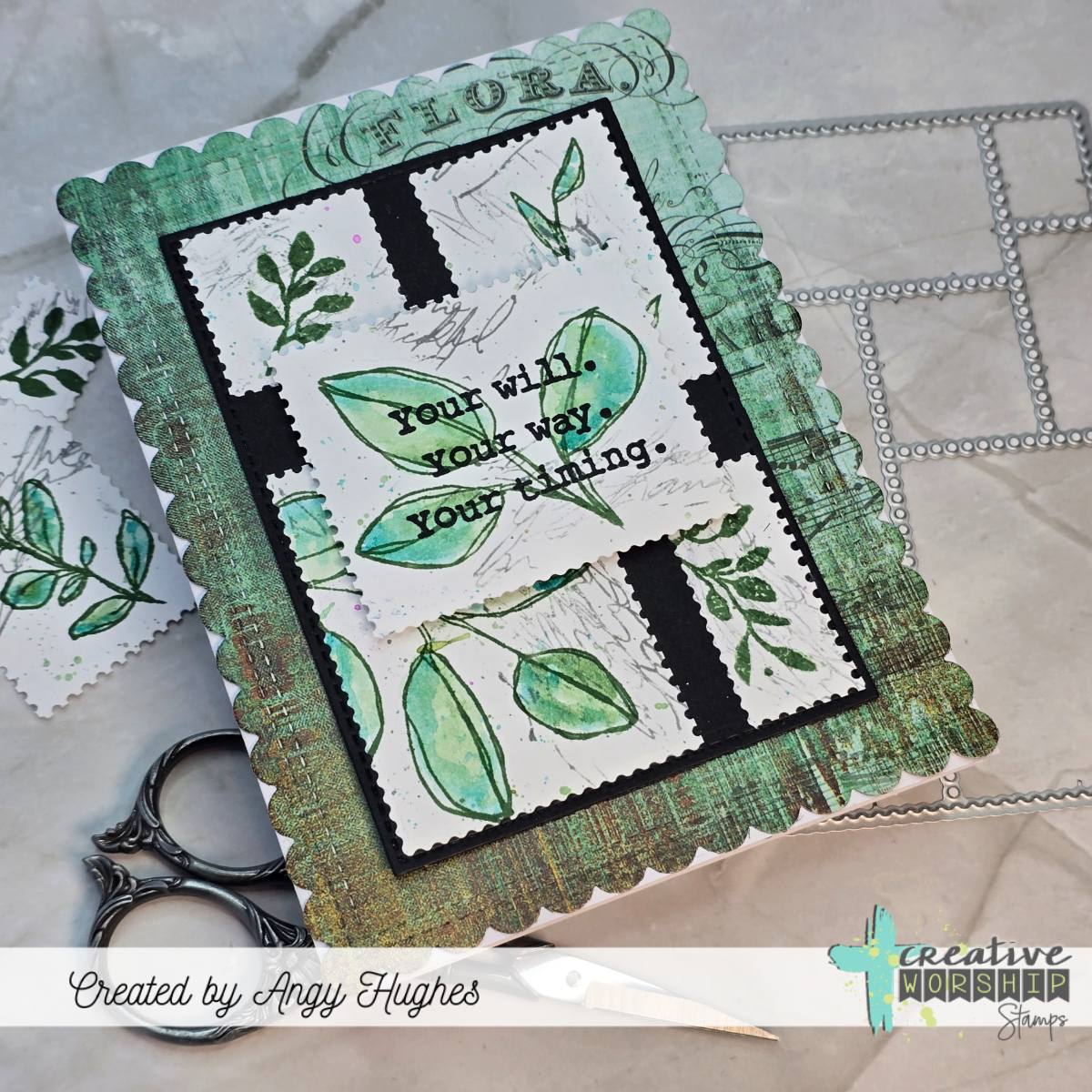 Postage Stamp Cover Plate Die Set