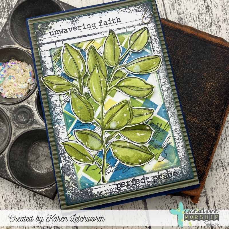 Vintage Ledger Page Clear Stamp