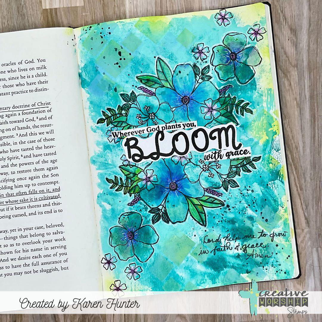 Bloom With Grace Clear Stamp Set