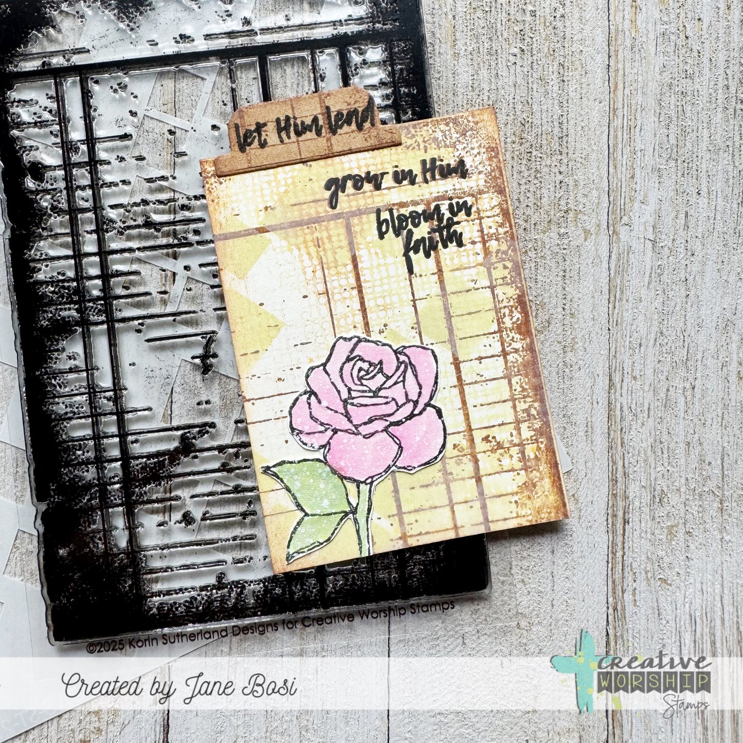 Sketched Roses Clear Stamp Set
