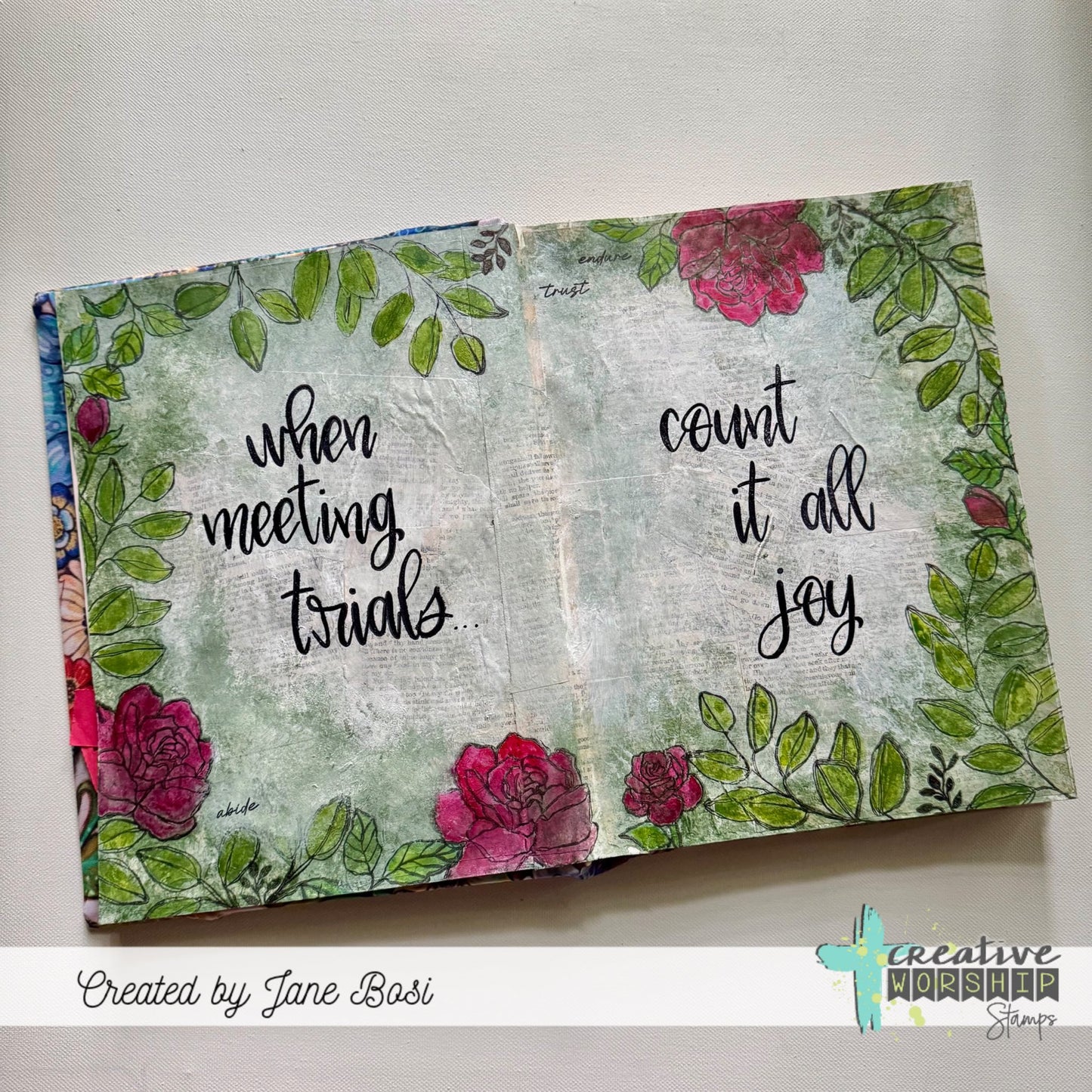 Sketched Roses Clear Stamp Set
