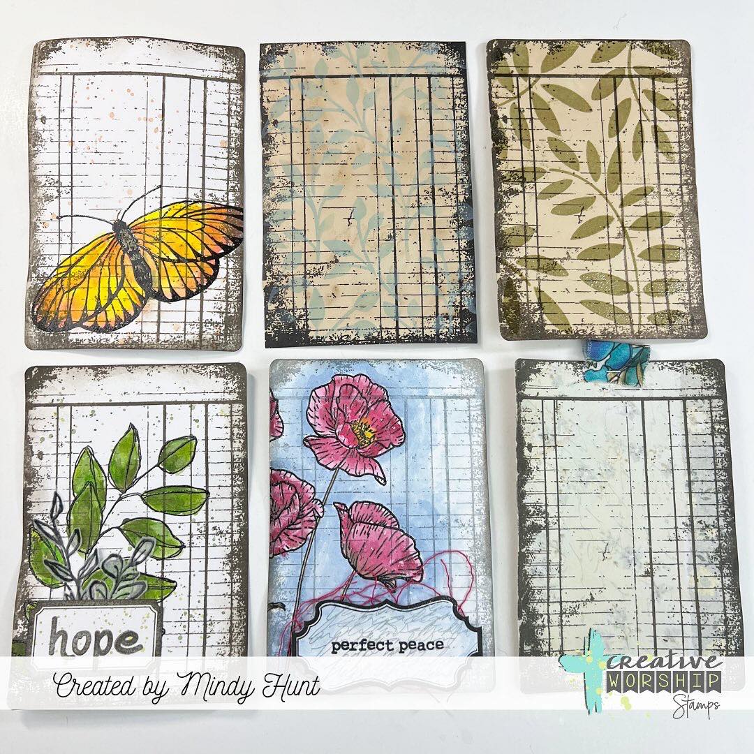 Vintage Ledger Page Clear Stamp