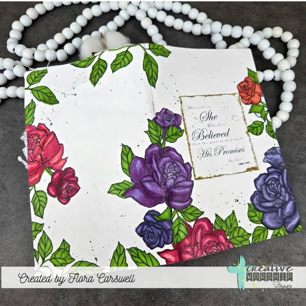 Sketched Roses Clear Stamp Set