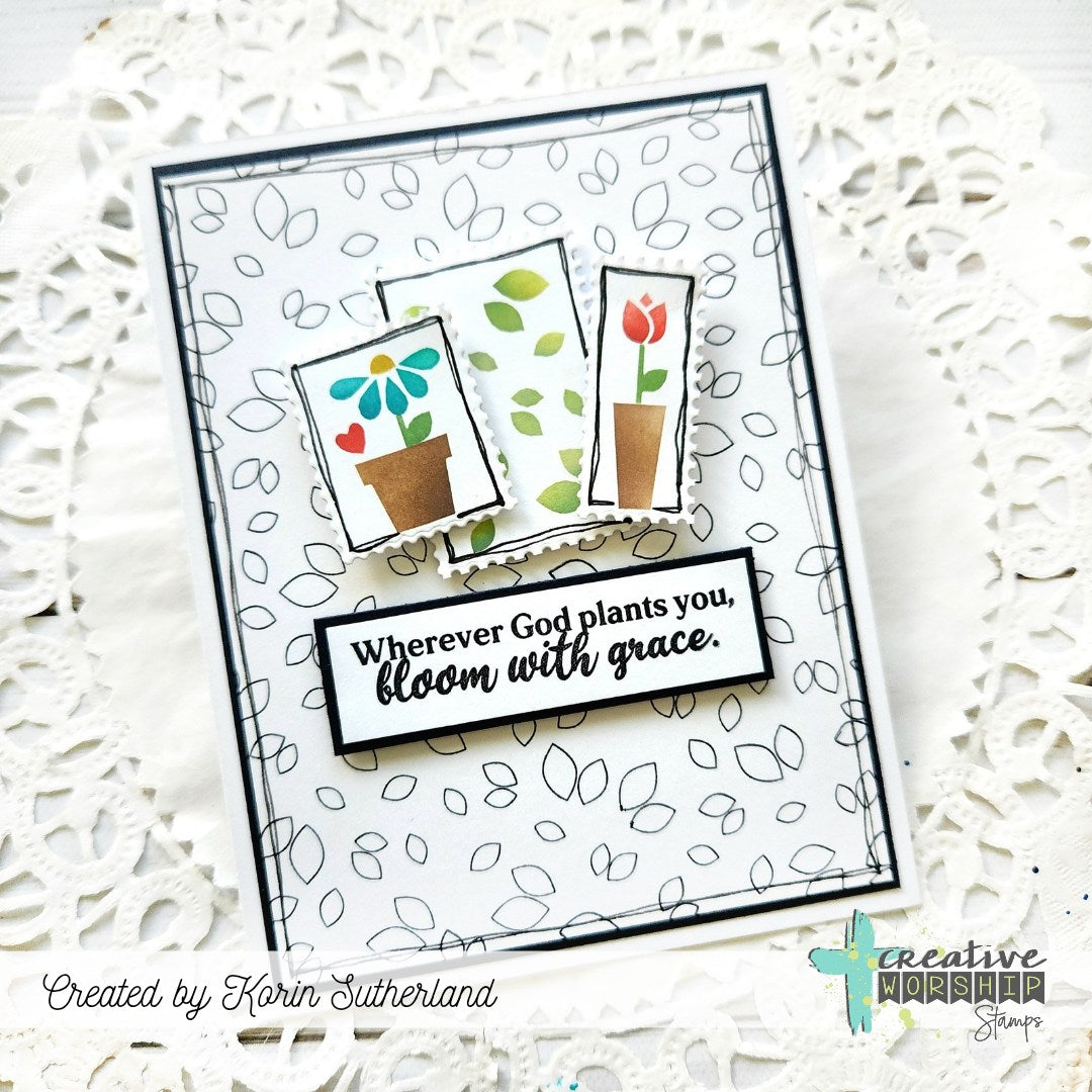 Postage Stamp Cover Plate Die Set