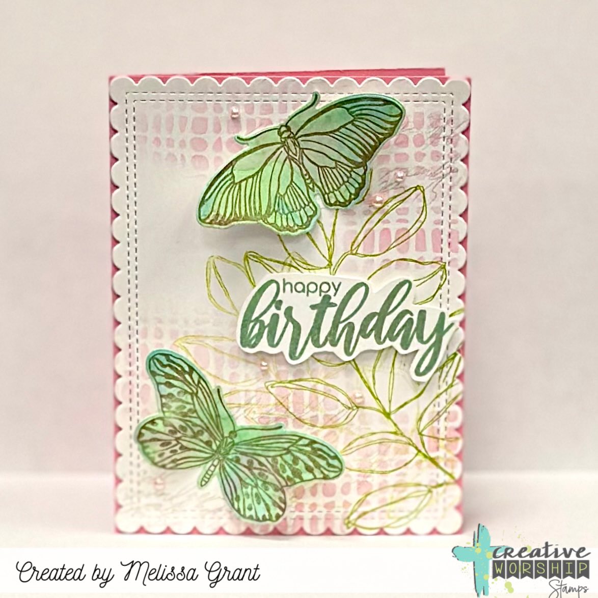 Vintage Butterflies & Blooms Clear Stamp Set