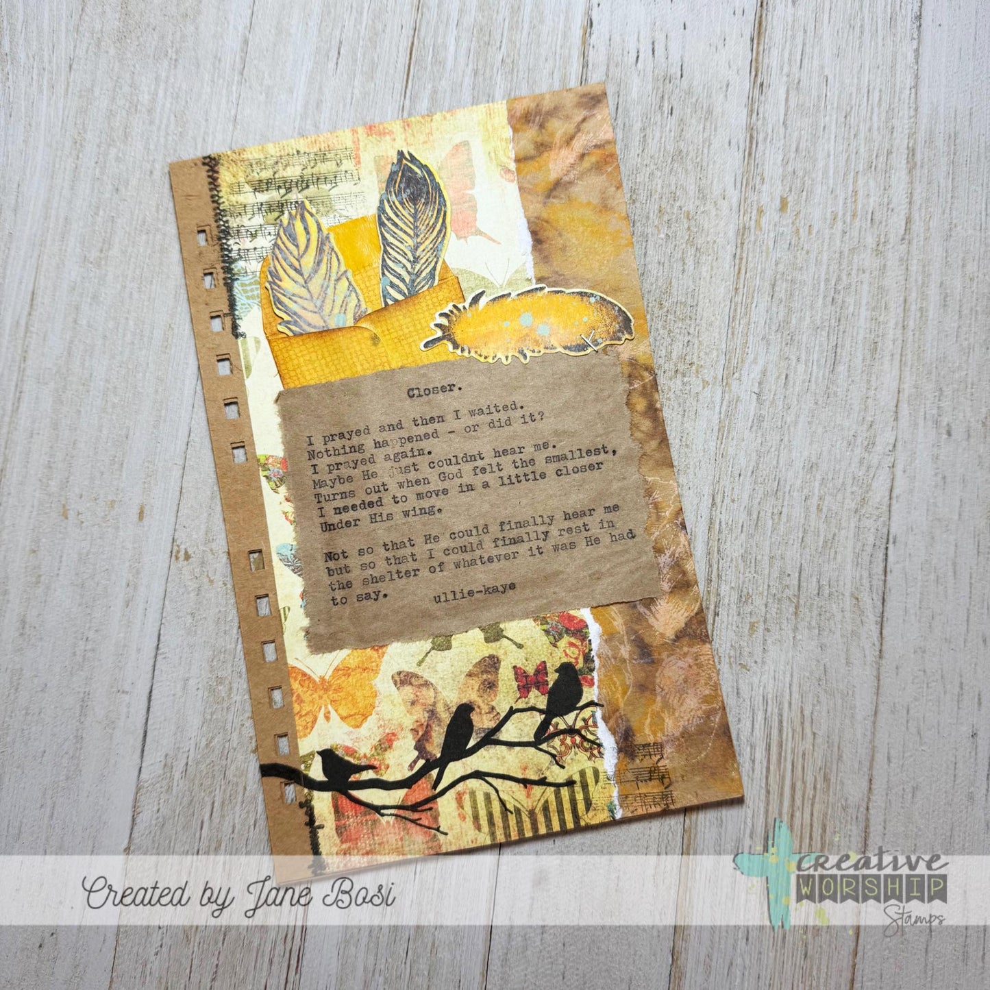His Wings Clear Stamp Set